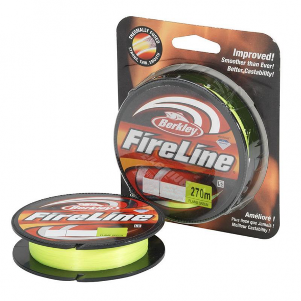 Леска Berkley FireLine 0,12mm 6,8kg 270m, Flame Green (зелёный неон) в Белгороде