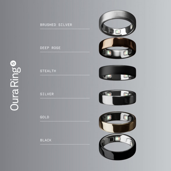 Умное кольцо Oura Ring 5 (размер 7), матовое серебро/Brushed Silver в Белгороде