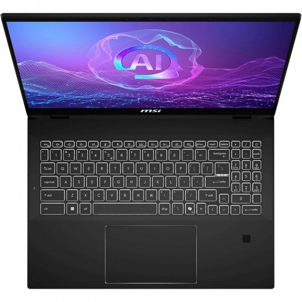 Ноутбук трансформер MSI Summit Pro 16 AI A2HVETG-085RU (16&amp;quot;, IPS, Intel Core Ultra 7 255H 2ГГц, 16 ядер, 32ГБ LPDDR5, 1ТБ SSD, NVIDIA GeForce RTX 4050 - 6 ГБ, Windows 11 Pro), черный в Белгороде