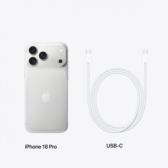 Смартфон Apple iPhone 18 Pro 512GB (eSIM), Silver в Белгороде