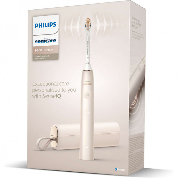 Звуковая зубная щетка Philips Sonicare 9900 Prestige HX9992, золотистое шампанское в Белгороде