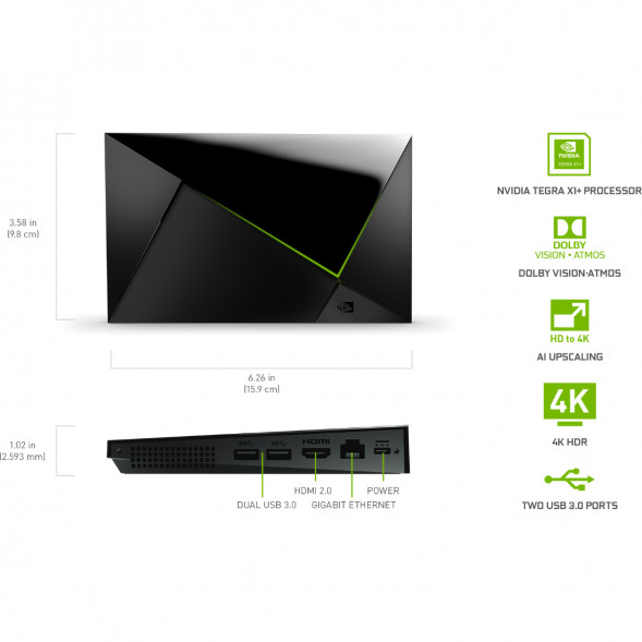 ТВ-приставка NVIDIA SHIELD TV PRO, черный в Белгороде