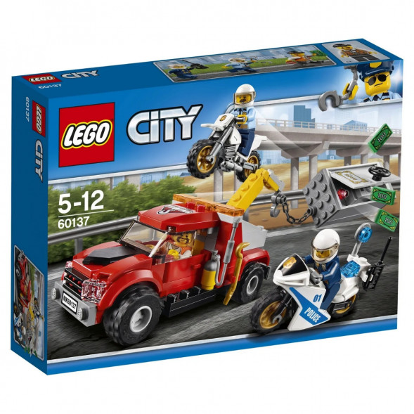 Конструктор LEGO City Police 60137 Побег на буксировщике в Белгороде