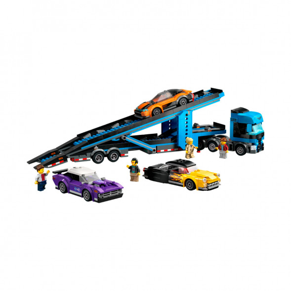 Конструктор LEGO City 60408 Грузовик-автовоз со спортивными автомобилями в Белгороде