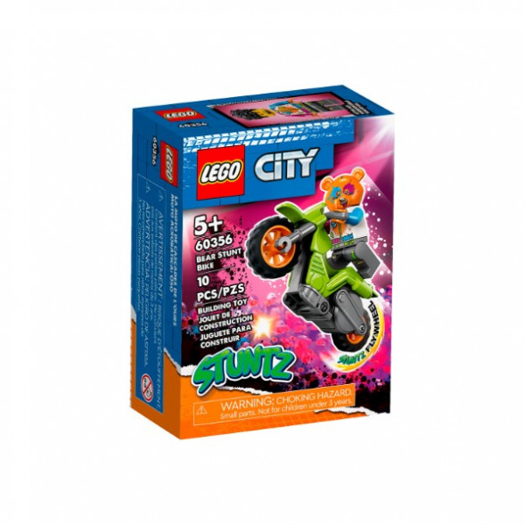 Конструктор LEGO City 60356 Трюковый мотоцикл медведя в Белгороде