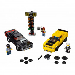 Конструктор LEGO Speed Champions 75893 2018 Dodge Challenger SRT Demon и 1970 Dodge Charger R/T