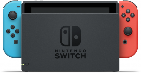 Игровая приставка Nintendo Switch rev.2 32 ГБ, красный/синий в Белгороде