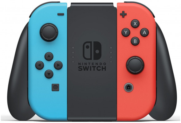 Игровая приставка Nintendo Switch rev.2 32 ГБ, красный/синий в Белгороде