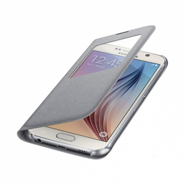 Чехол для Samsung Galaxy S6 S-View Cover (EF-CG920BSE), Silver в Белгороде