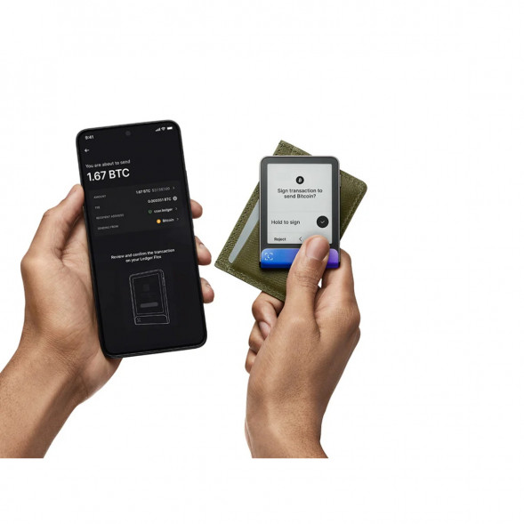 Аппаратный криптокошелек Ledger Flex+Recovery Key, Neptune Blue в Белгороде