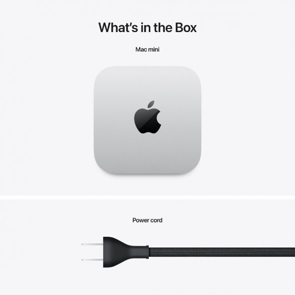 Компьютер Apple Mac mini M4 2024 (MU9E3) (10 Core GPU, 16ГБ, 512ГБ SSD, Apple, macOS), серебристый в Белгороде