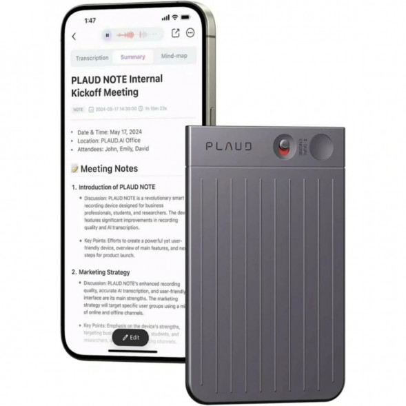 Диктофон Plaud Note NB-100 ChatGPT 64ГБ, Black в Белгороде