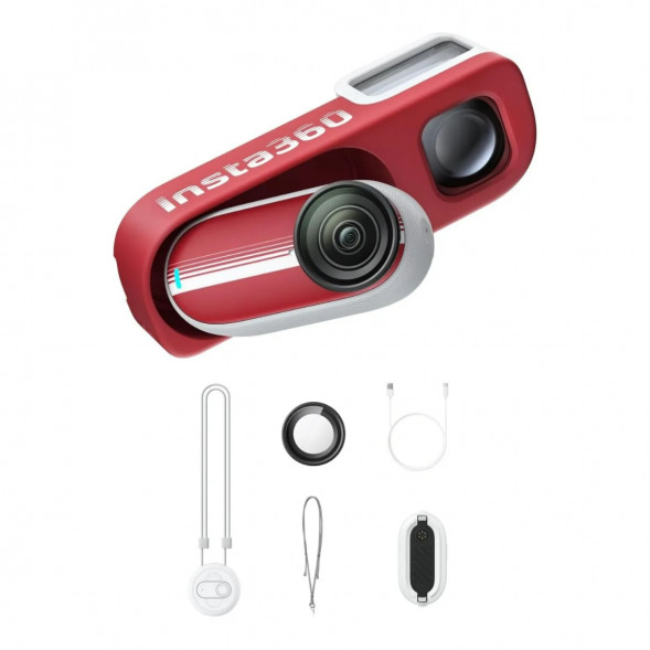 Экшн-камера Insta360 Go 3S Retro Bundle Special Edition 64ГБ, Red в Белгороде