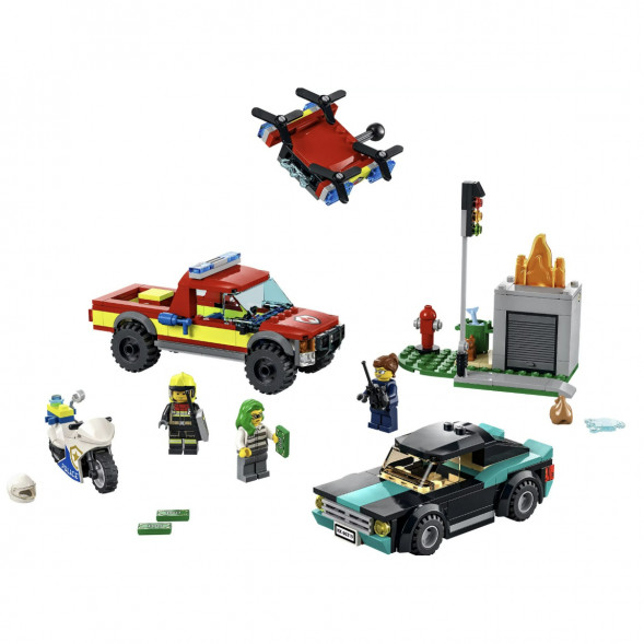 Конструктор LEGO City Fire 60319 Пожарная бригада и полицейская погоня в Белгороде