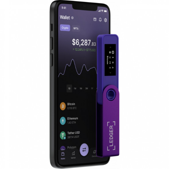 Криптокошелек Ledger Nano S Plus 1 шт., Purple Amethyst в Белгороде