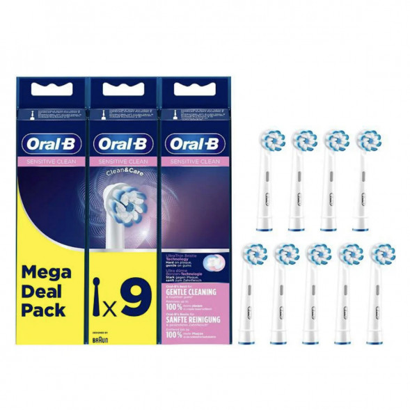 Насадки на зубные щетки Oral-B Sensitive Clean, 9 шт. в Белгороде