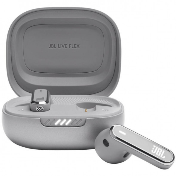 Беспроводные наушники JBL Live Flex, серебристый в Белгороде