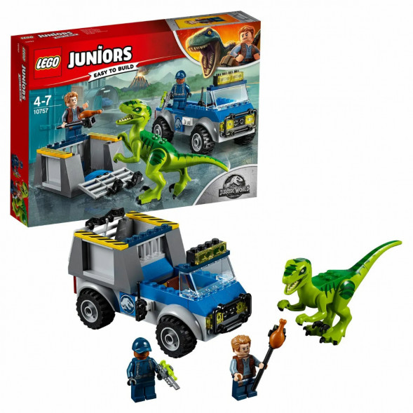 Конструктор LEGO Juniors 10757 Грузовик спасателей для перевозки раптора в Белгороде