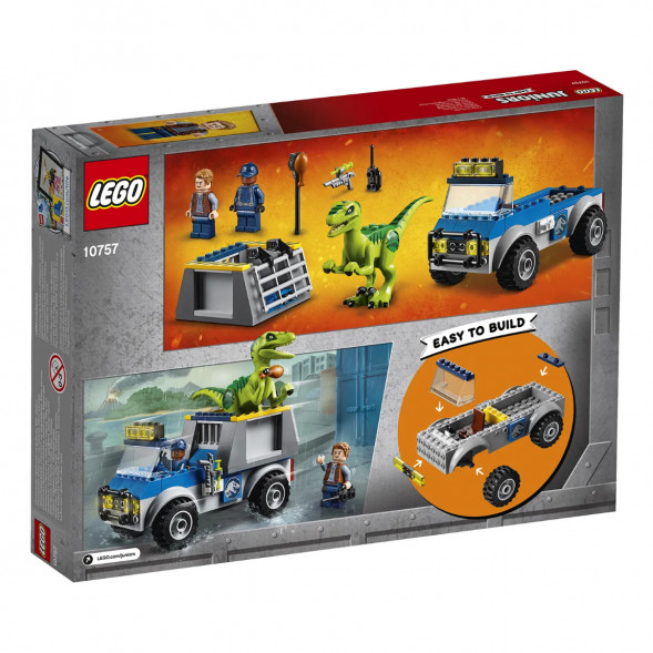 Конструктор LEGO Juniors 10757 Грузовик спасателей для перевозки раптора в Белгороде
